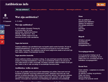 Tablet Screenshot of antibiotics-info.be