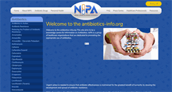 Desktop Screenshot of antibiotics-info.org