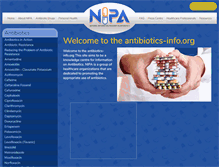 Tablet Screenshot of antibiotics-info.org